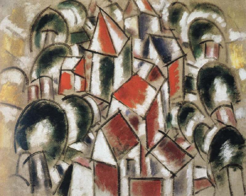 Fernand Leger village in the forest